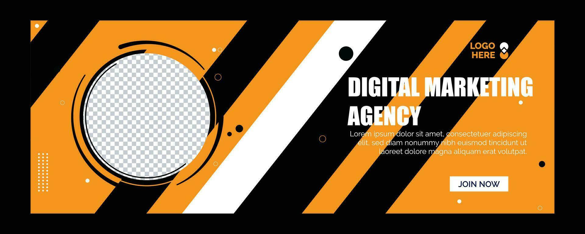 DIGITAL MARKETING AGENCY BANNER vector