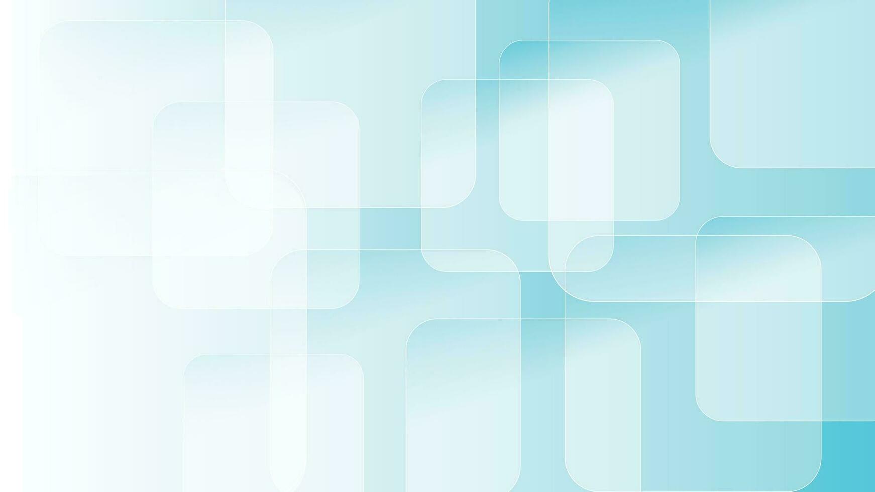 Geometric abstract template background with rounded squares shapes decoration. vector