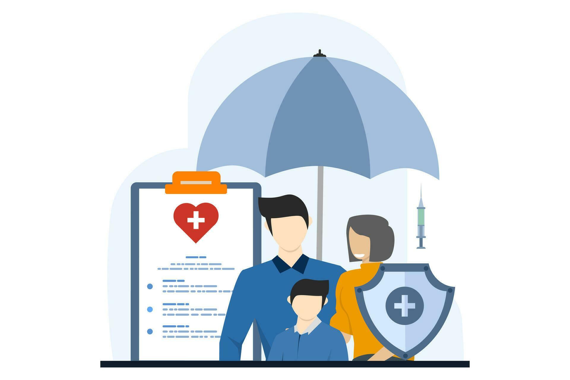 Health insurance concept explained through attractive visuals of copay