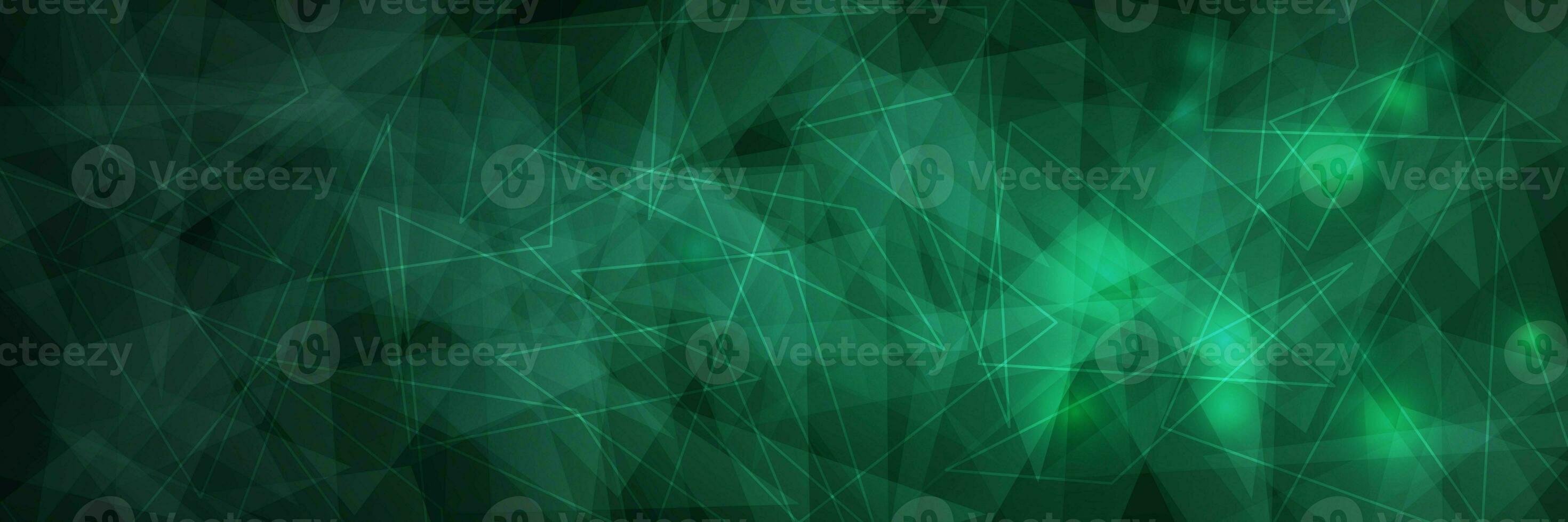 Abstract green polygonal background. Vector Illustration for your design photo