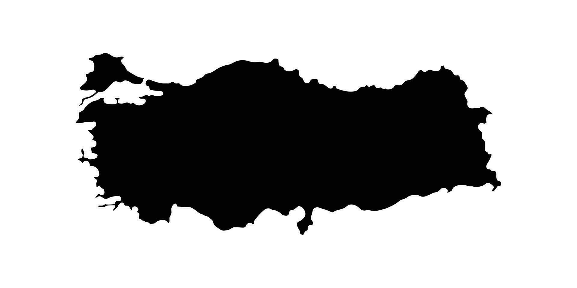 vector Turquía mapas diseño vector silueta