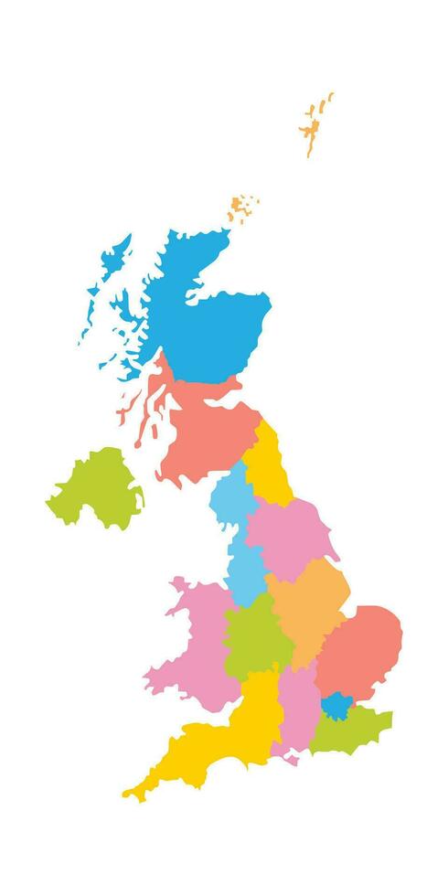 Vector united kingdom map vector design