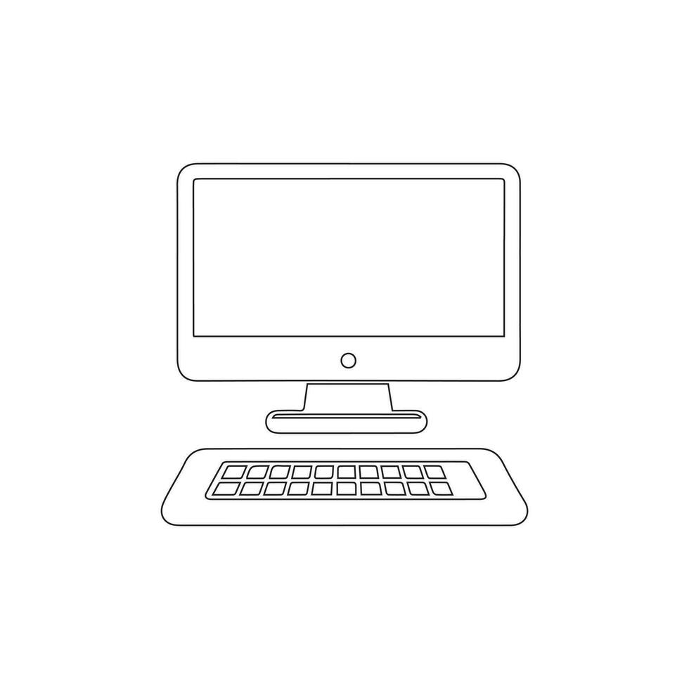 computer monitor vector symbol logo