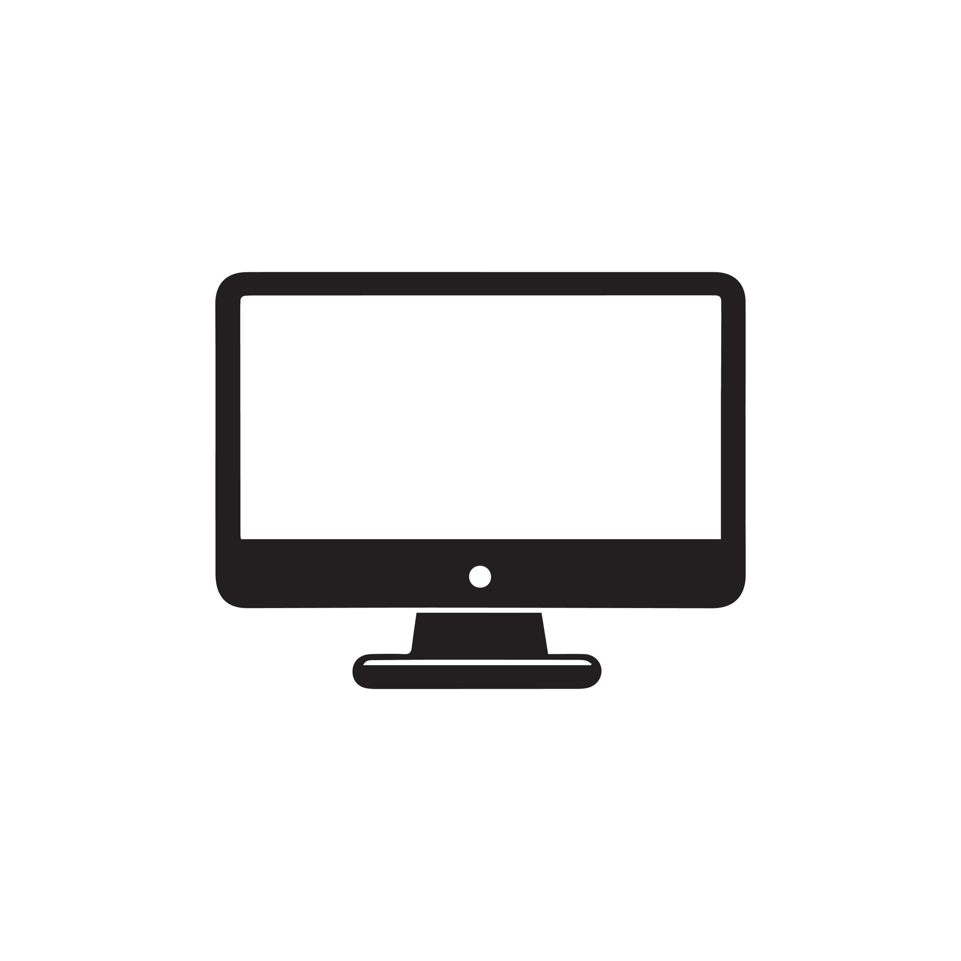 computer monitor vector symbol logo 35580877 Vector Art at Vecteezy