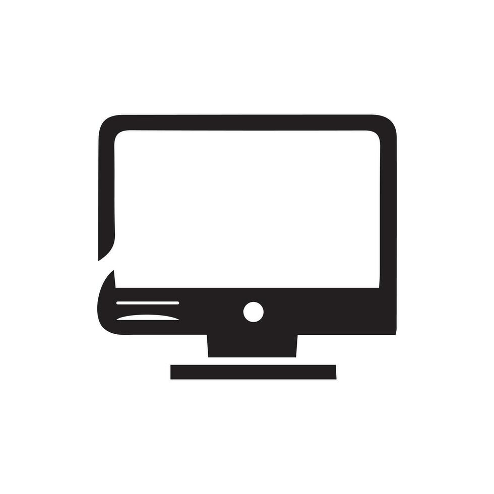 computer monitor vector symbol logo