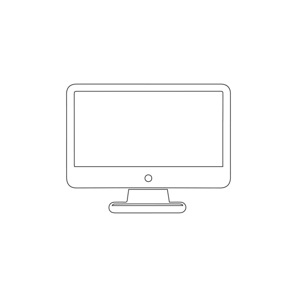 computer monitor vector symbol logo