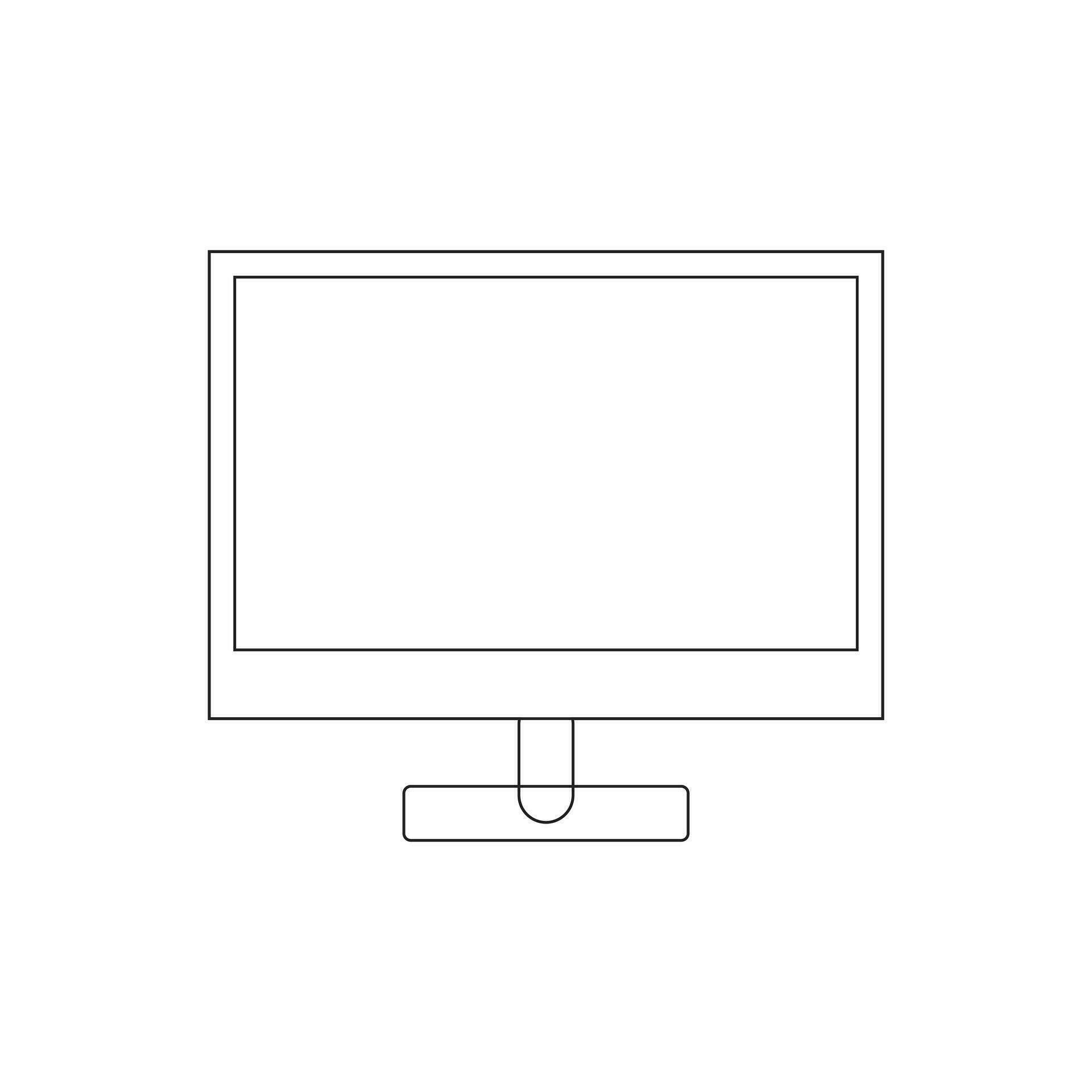computer monitor vector symbol logo 35580917 Vector Art at Vecteezy