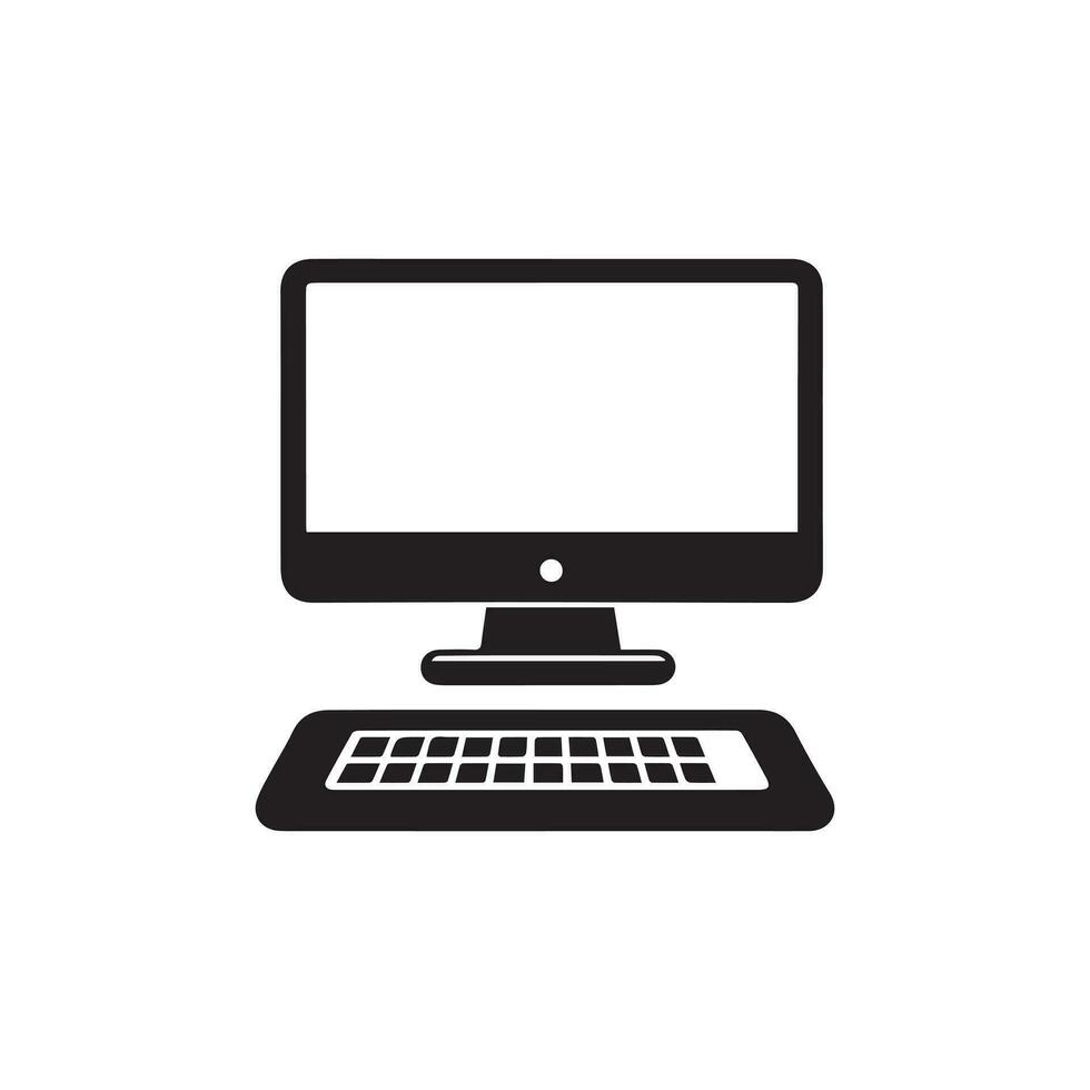 computer monitor vector symbol logo