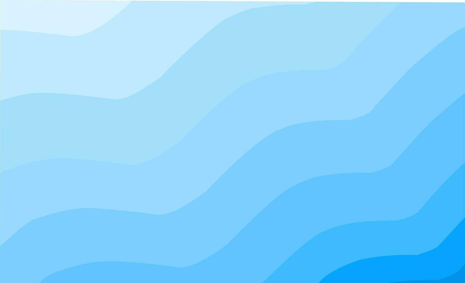 Abstract blue waves gradient background. blue sky. blue sea vector