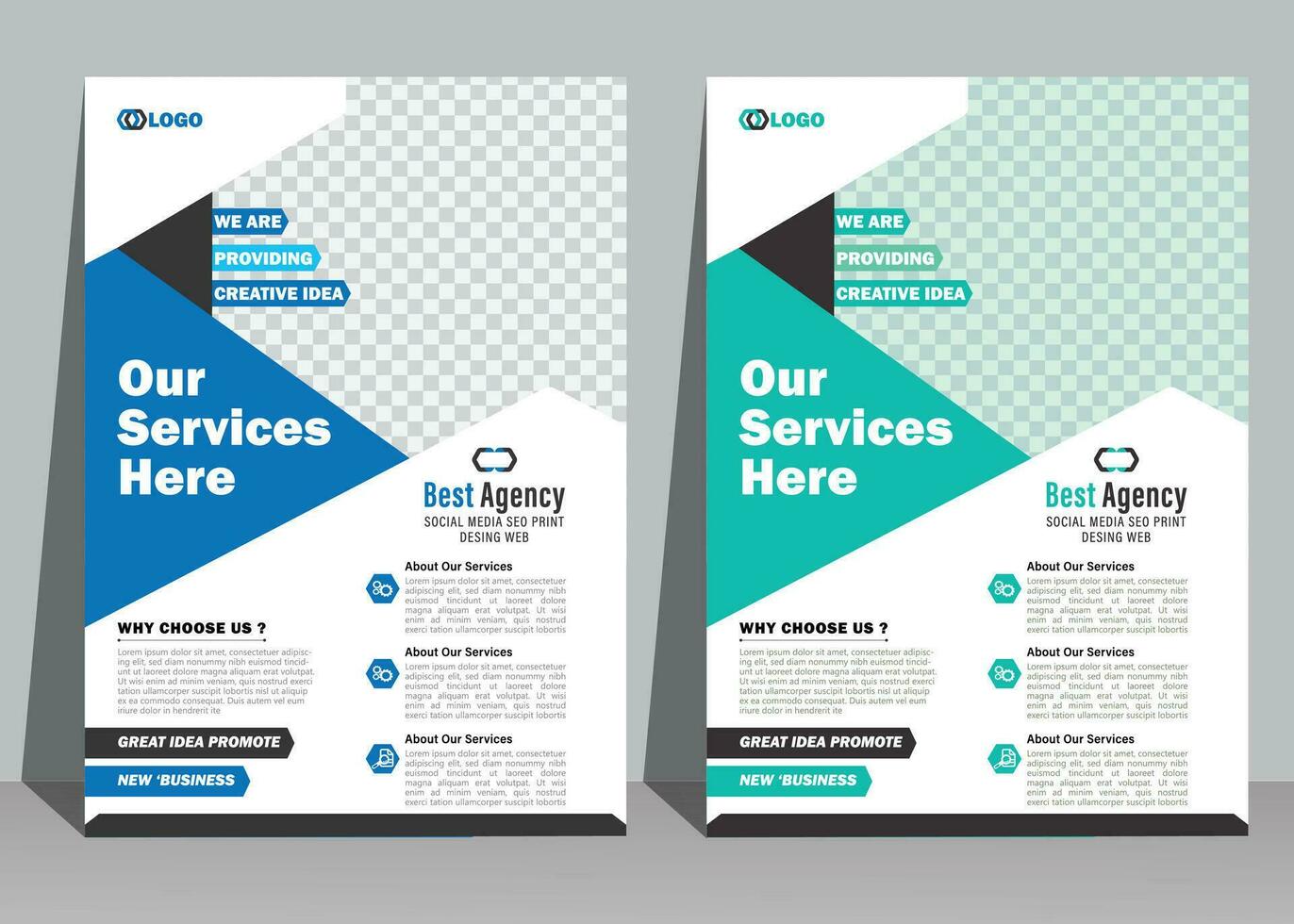 Modern Business Flyer Design vector