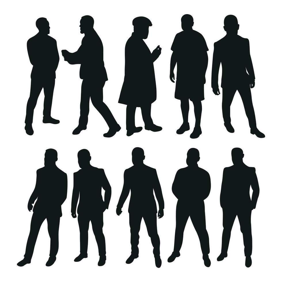 imagen masculino siluetas gente, humano, persona, hombre, hombres, chico, chico. vector