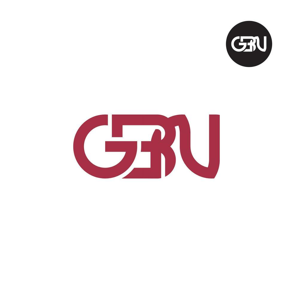 Letter GBN Monogram Logo Design vector