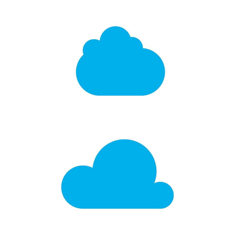 Cloud template icon illustration vector