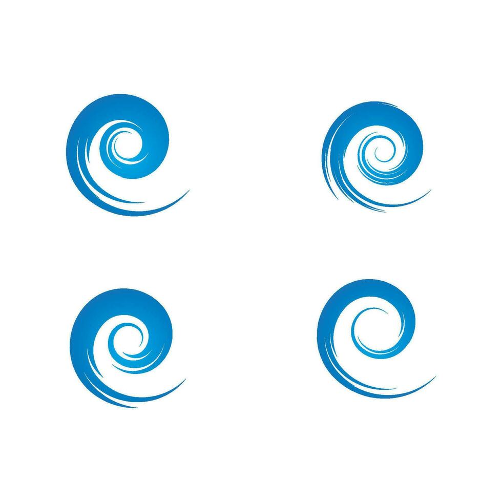 Water wave icon vector