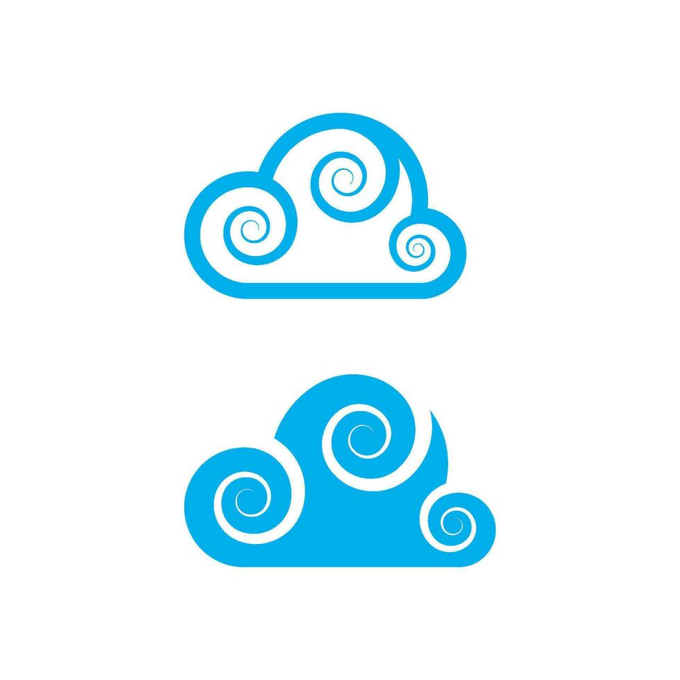 Cloud template icon illustration vector