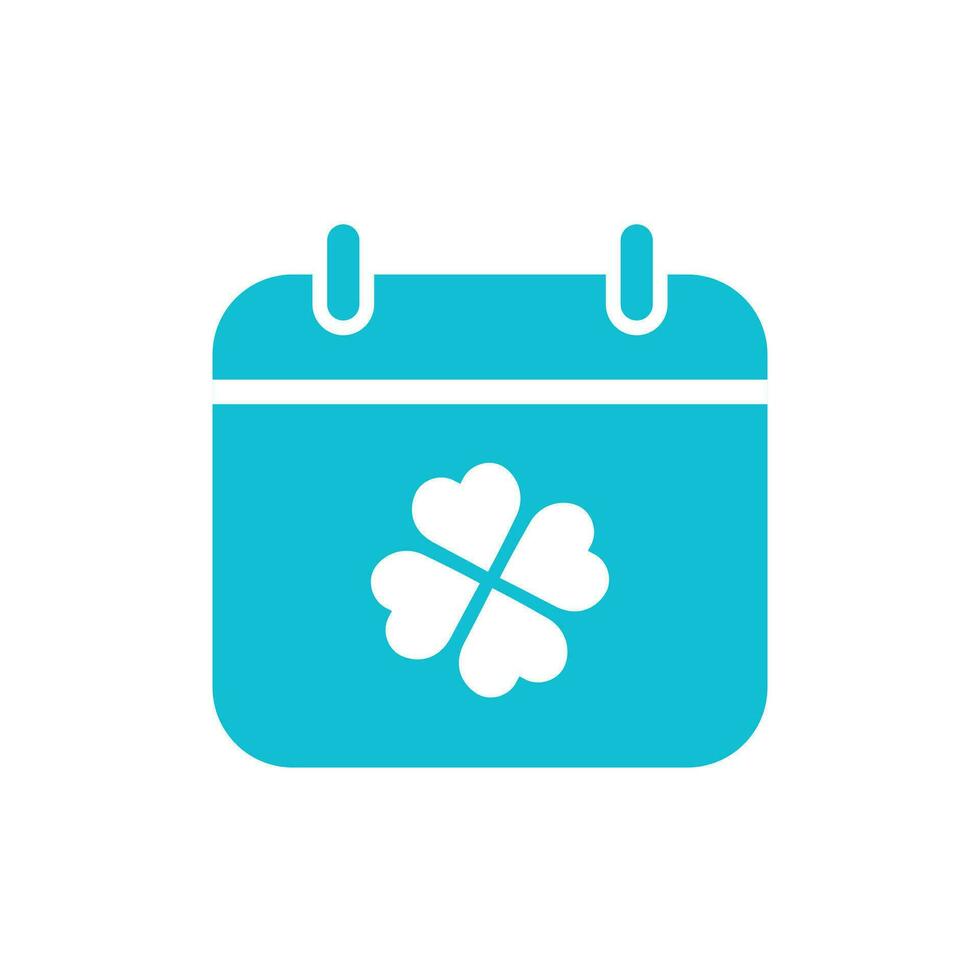 Celebration, festival, clover, holiday, calendar Saint patrick's day. From blue icon set. vector