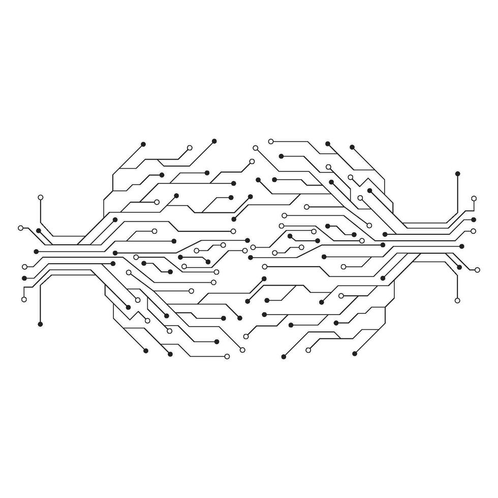 Circuit illustration design vector