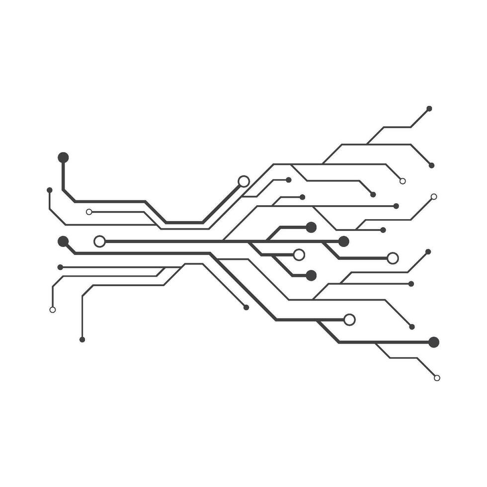 Circuit illustration design vector