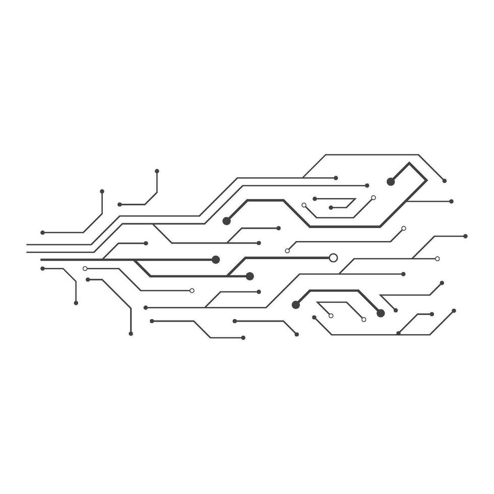 Circuit illustration design vector