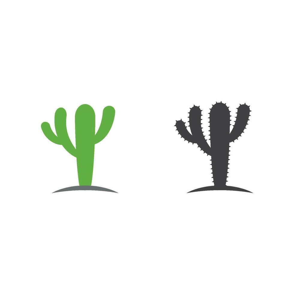 Cactus Icon design template vector