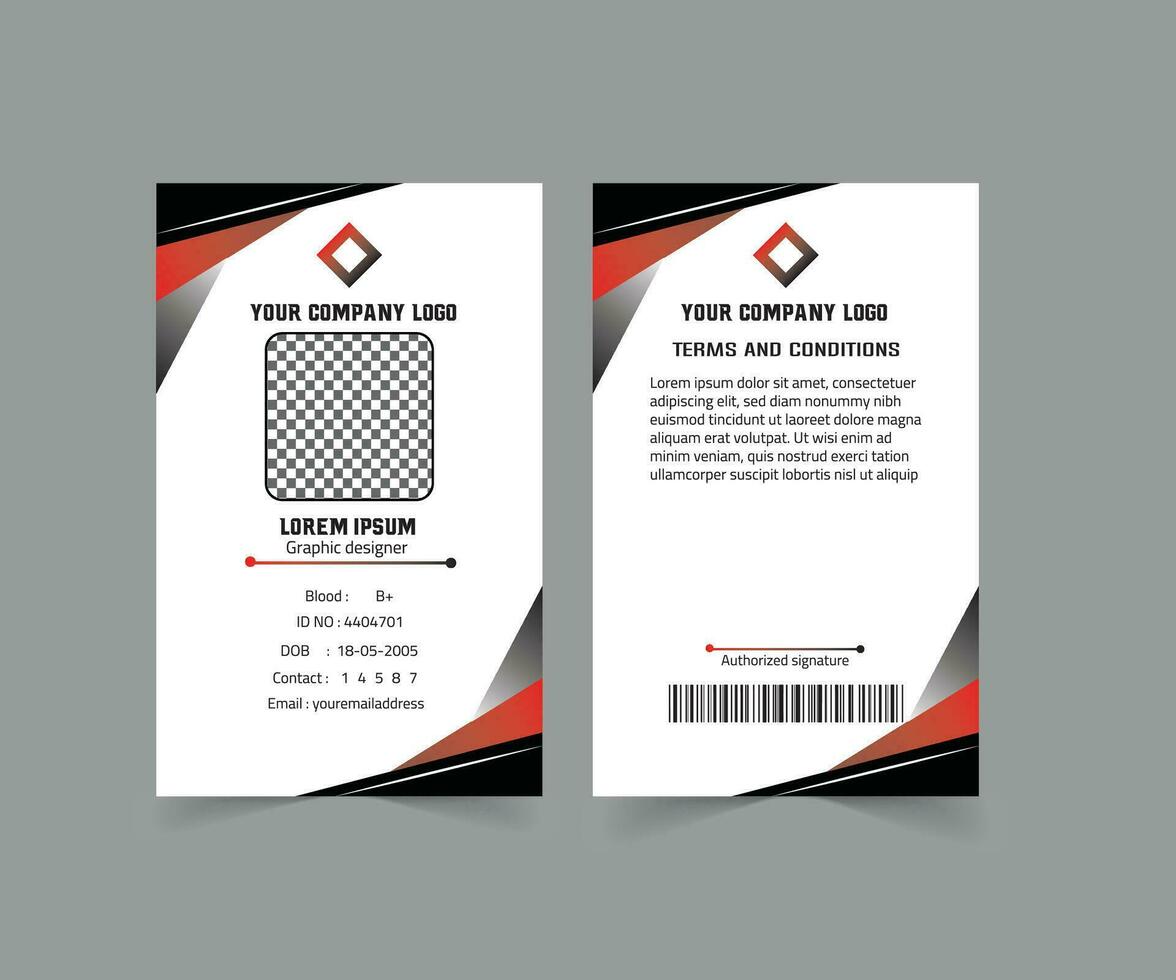 Id Card Design vector