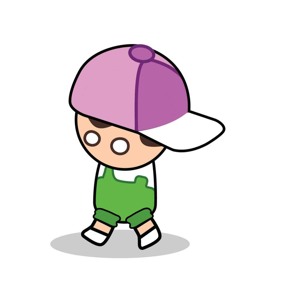 cute character illustration free vector