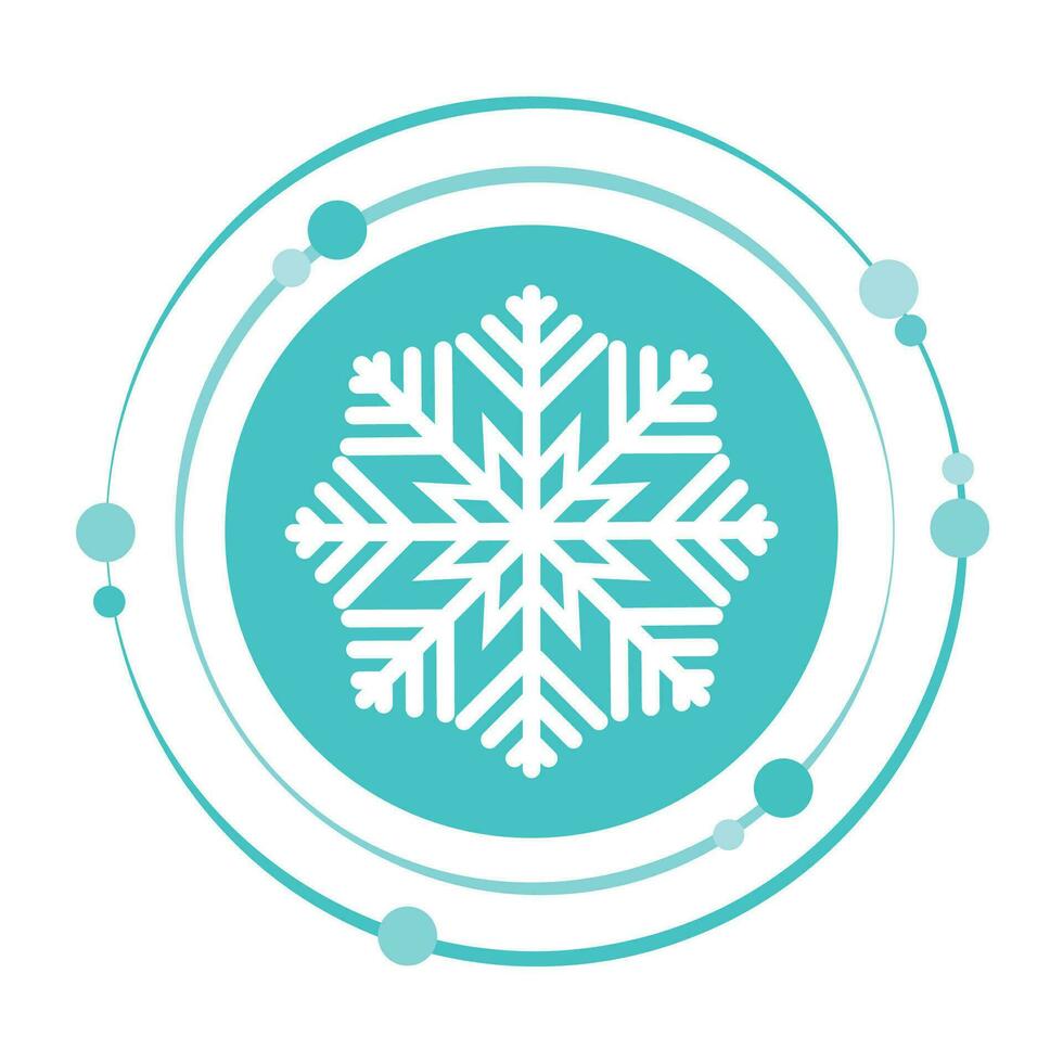 Winter decorative snowflake vector illustration graphic icon symbol