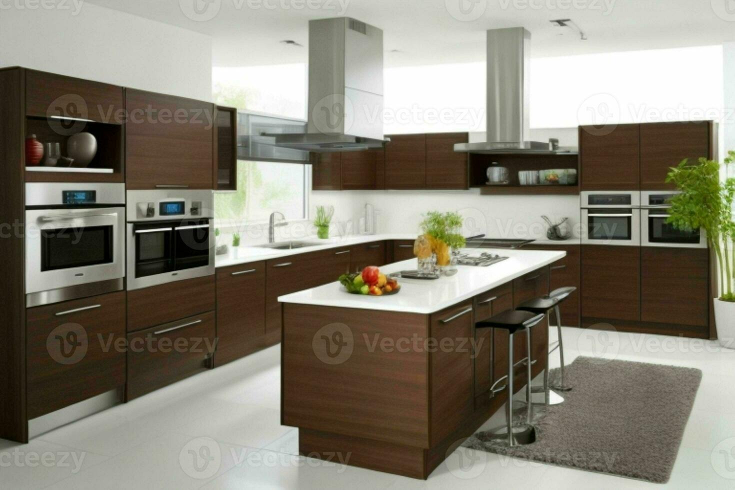 AI generated Modern Kitchen Styles. Pro Photo