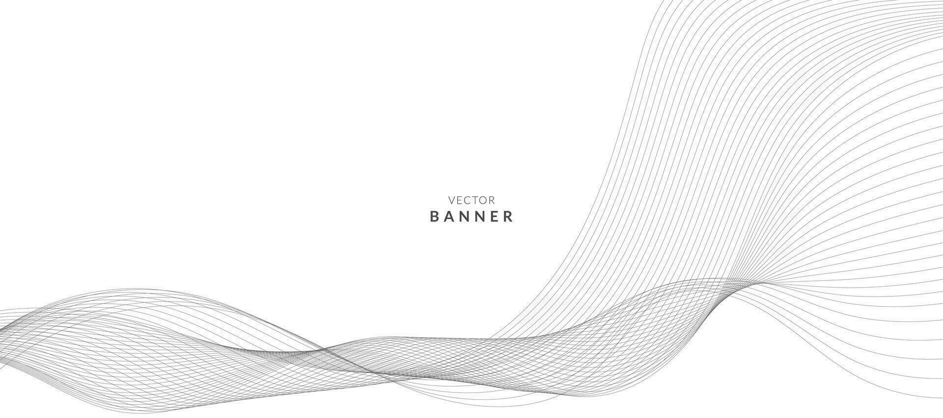 Abstract wave element for design. Digital frequency track equalizer. Stylized line art background. Vector illustration.