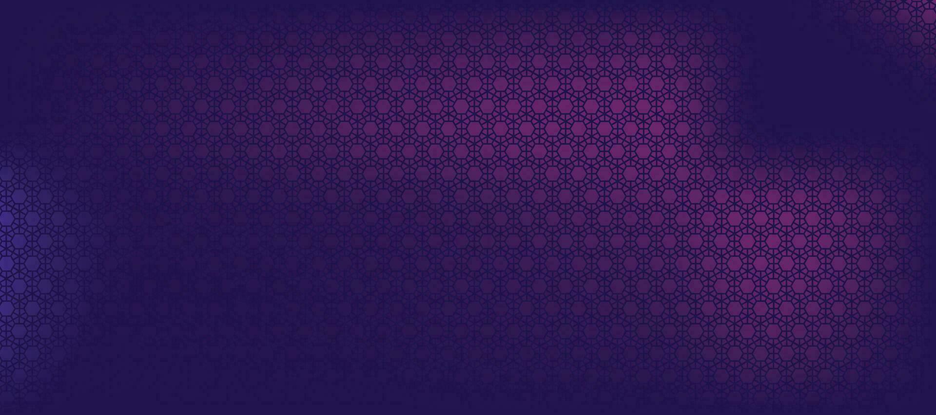 Purple gradient background with seamless pattern background. vector