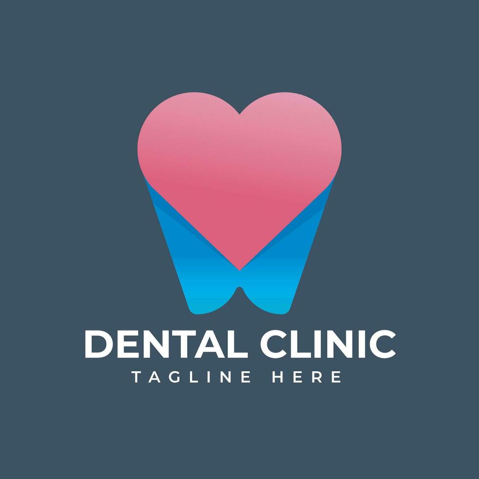 dental cuidado clínica resumen vector logo modelo ilustración