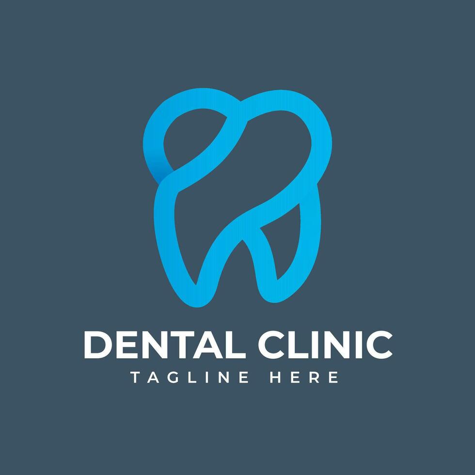 dental cuidado clínica resumen vector logo modelo ilustración