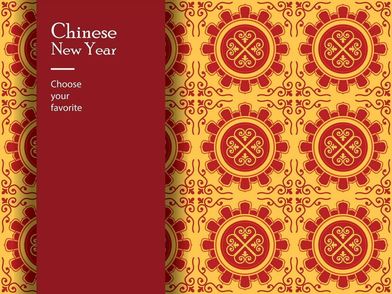 chinese new year pattern seamless vector wallpaper geometric china traditional dragon fashion zodiac