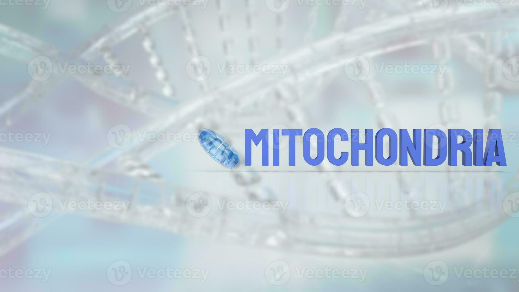 The Mitochondria for sci or health concept 3d rendering photo