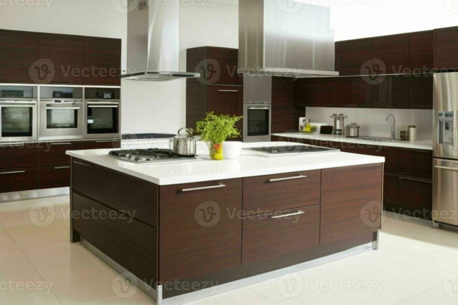 AI generated Contemporary Kitchen Styles. Pro Photo