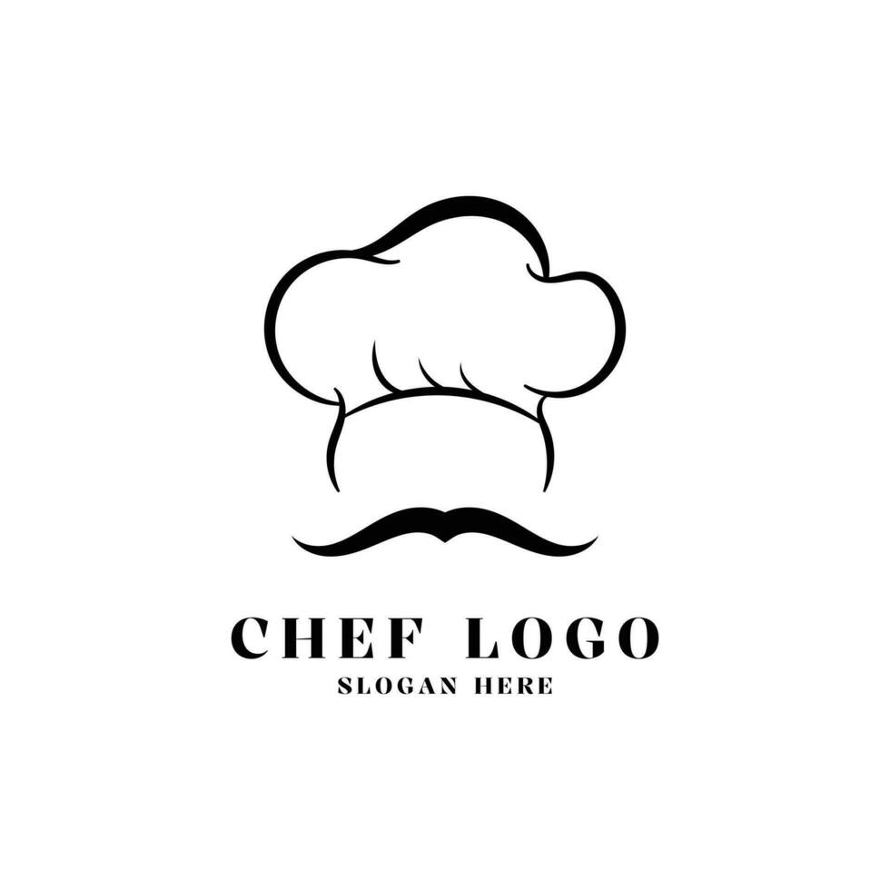 Chef hat icon vector logo design ideas