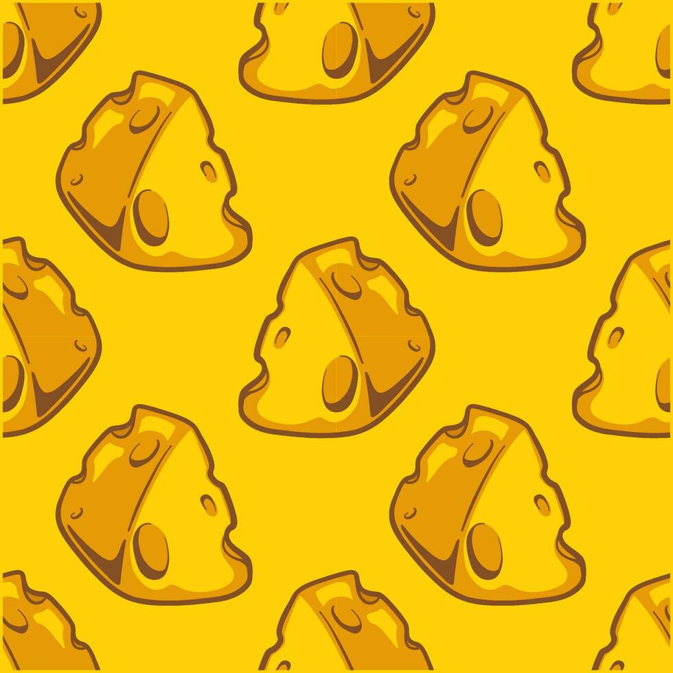 Triangular Cheese Pattern vector