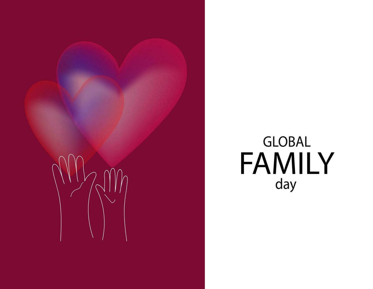 global día familia vector ilustración.