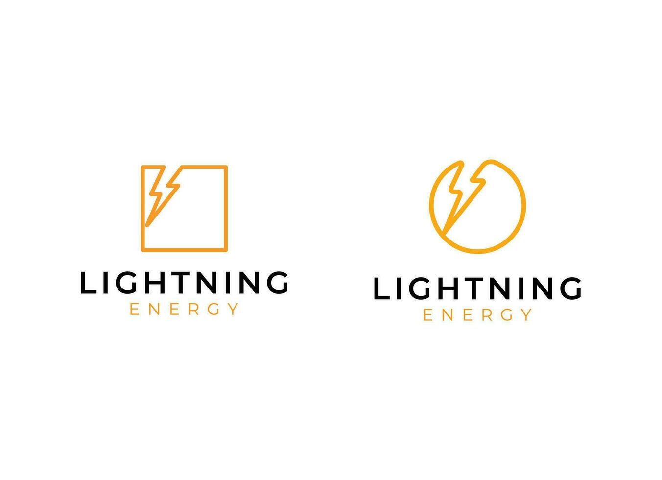 Thunderbolt symbol. Energy Power electric speed creative Logotype concept. vector