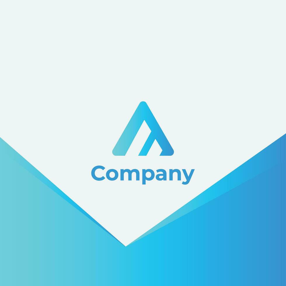 A letter logo design vector