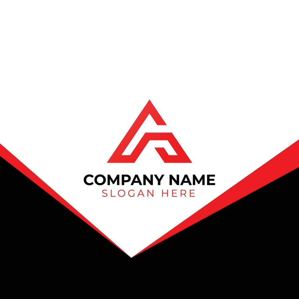 A letter logo design vector