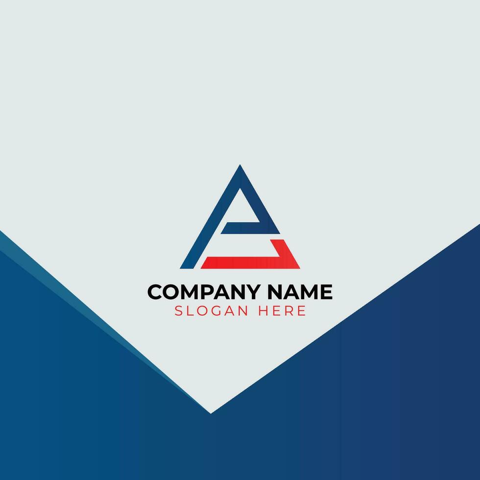 A letter logo design vector