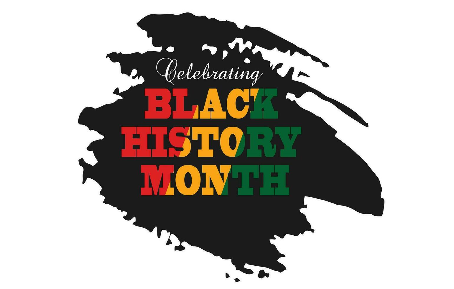 celebra negro historia mes vector ilustración diseño gráfico negro historia mes