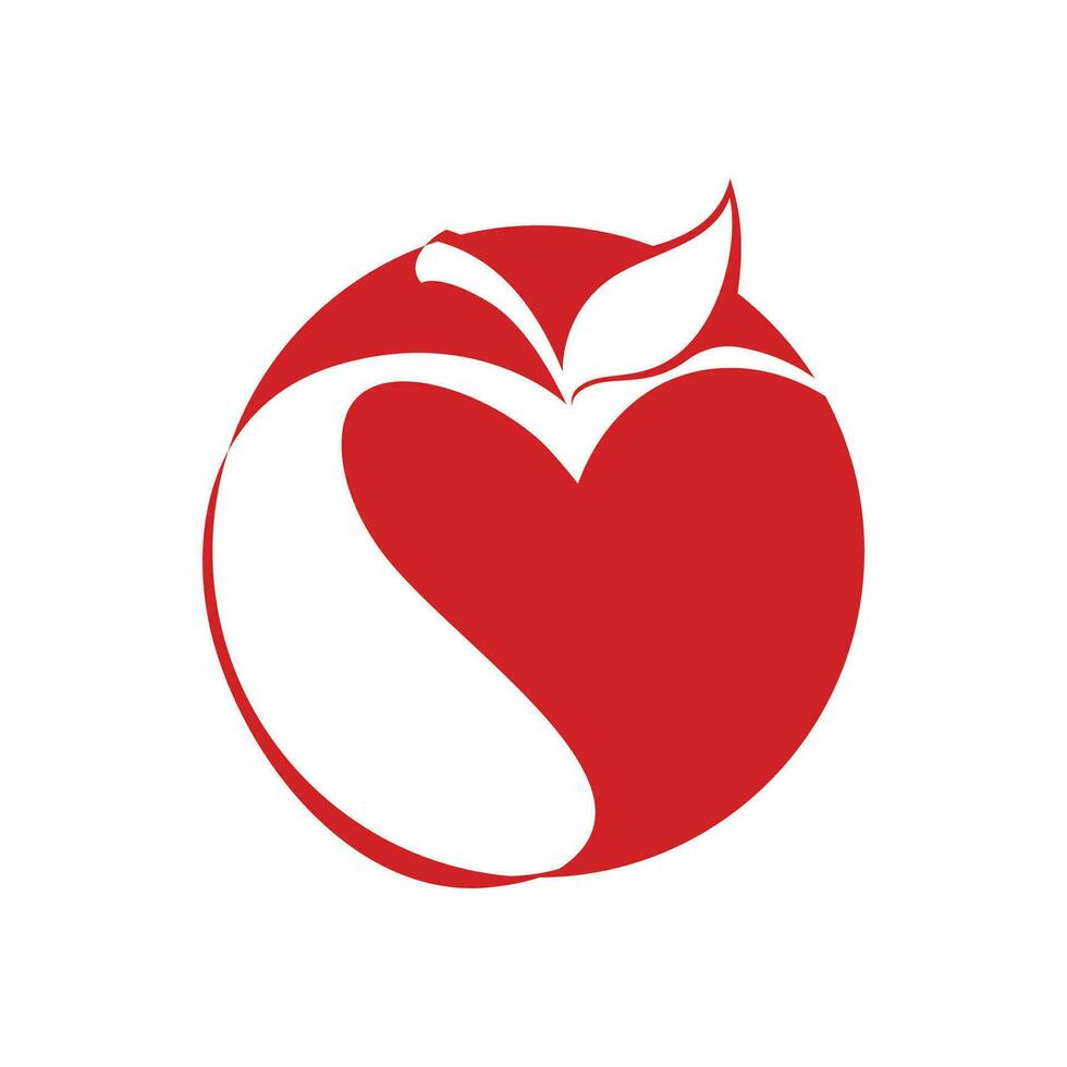 diseño de ilustración de vector de manzana