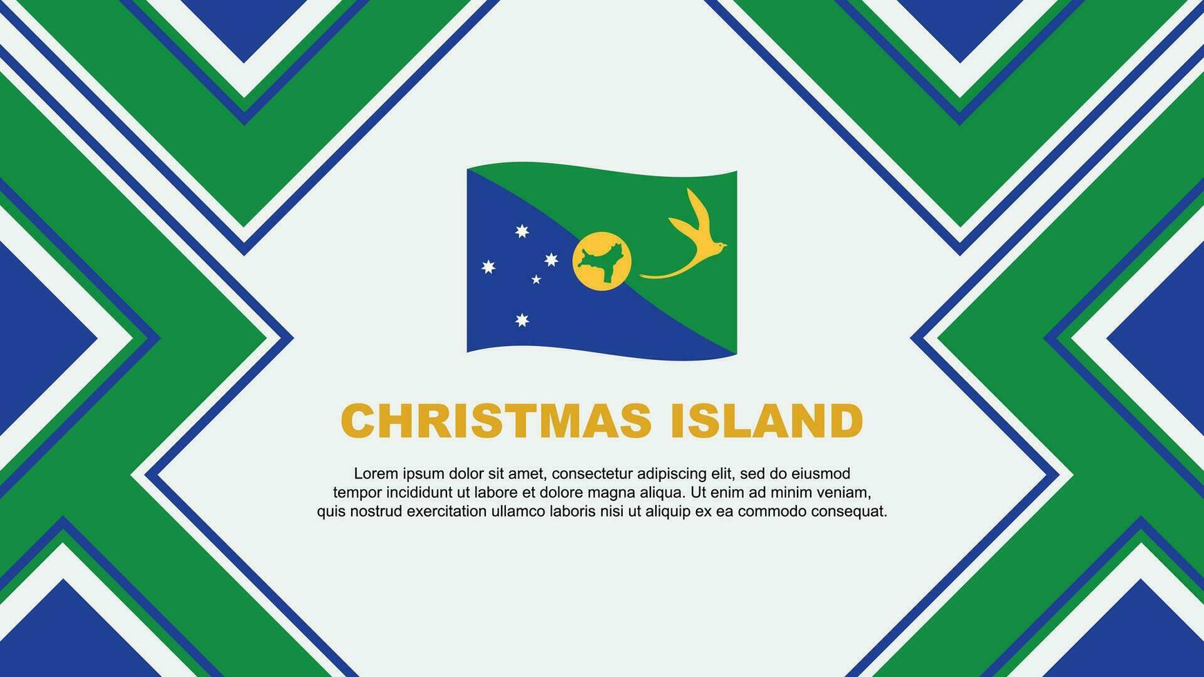 Navidad isla bandera resumen antecedentes diseño modelo. Navidad isla independencia día bandera fondo de pantalla vector ilustración. Navidad isla vector