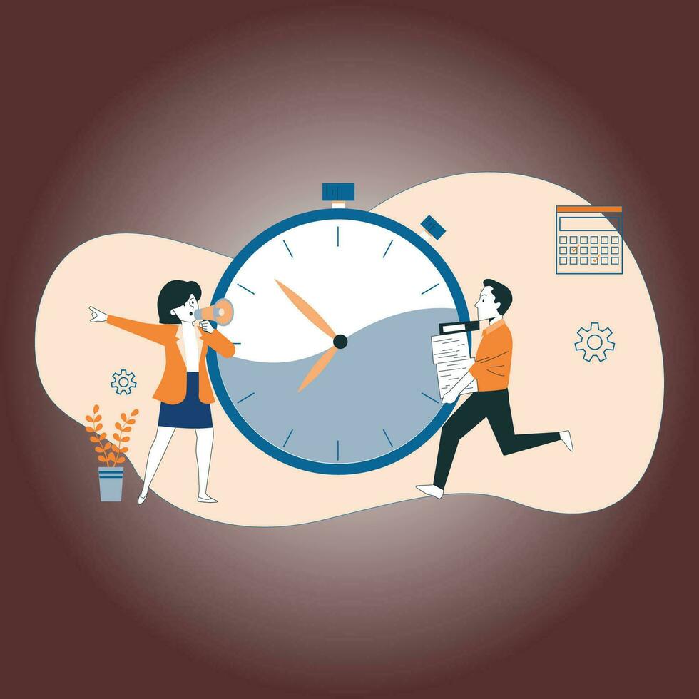 Deadline concept Vector