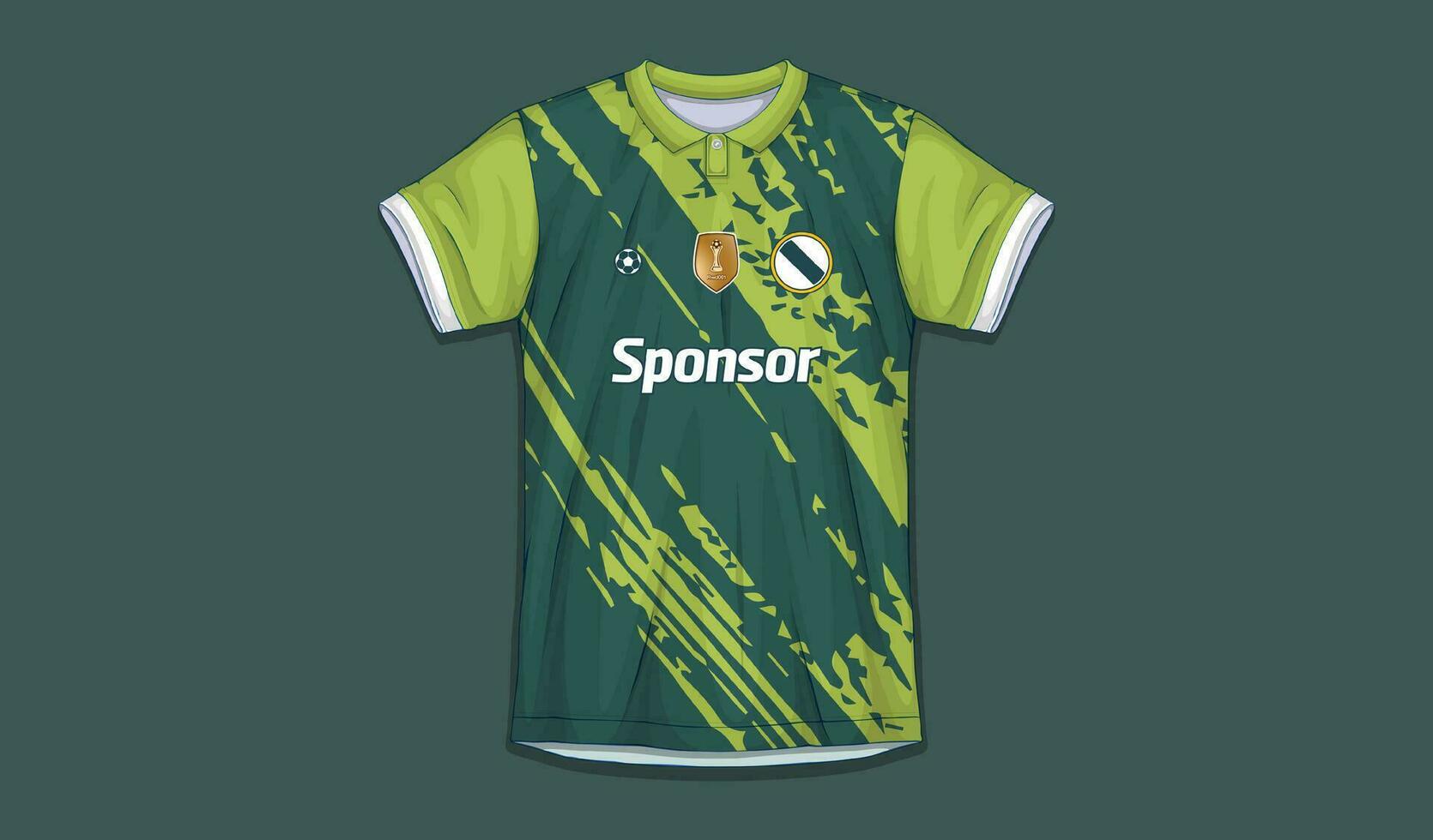 vector fútbol jersey diseño para sublimación, deporte t camisa diseño