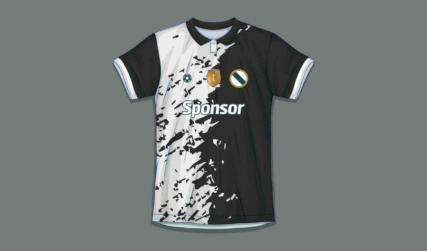 vector fútbol jersey diseño para sublimación, deporte t camisa diseño
