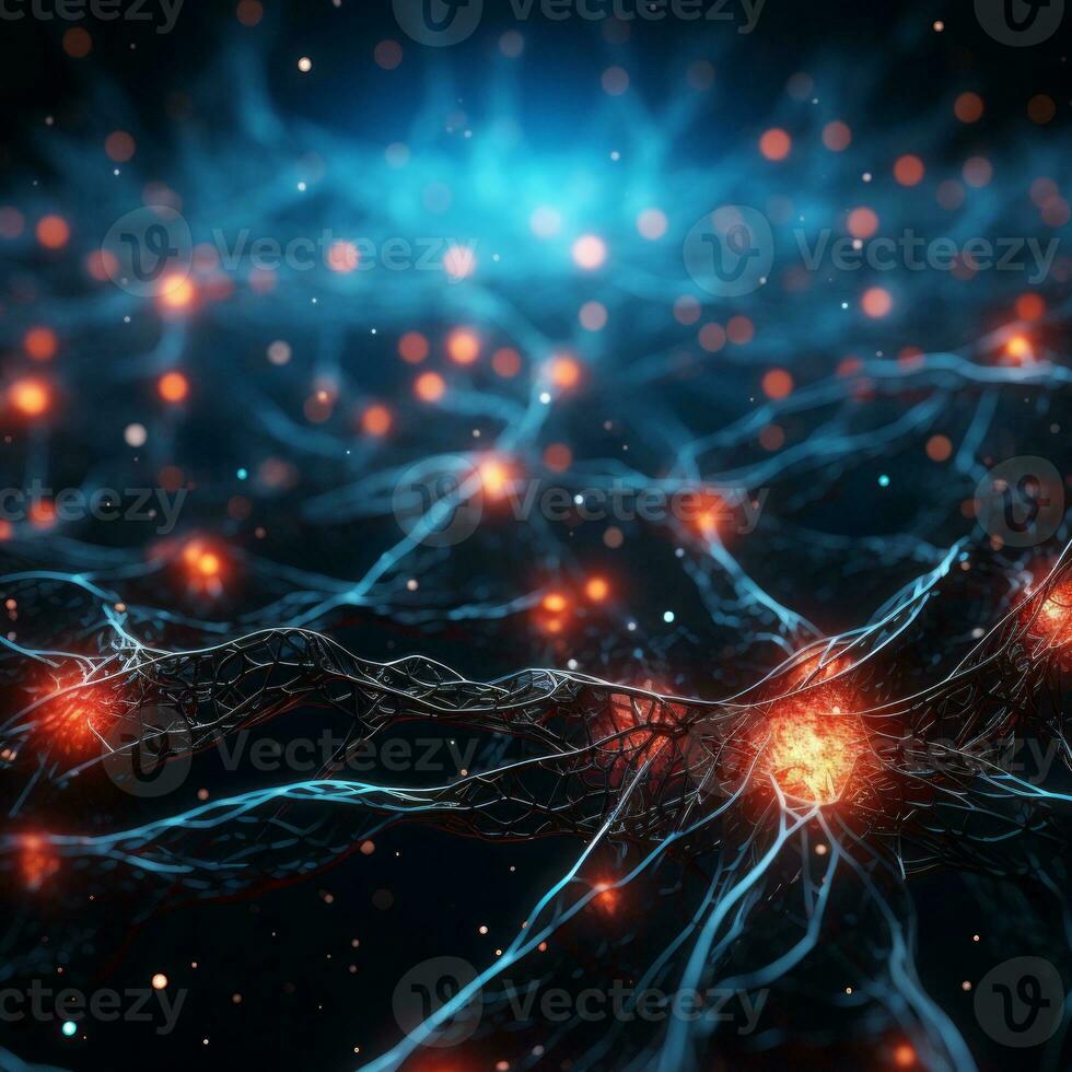 AI generated The intricacies of neural circuitry photo