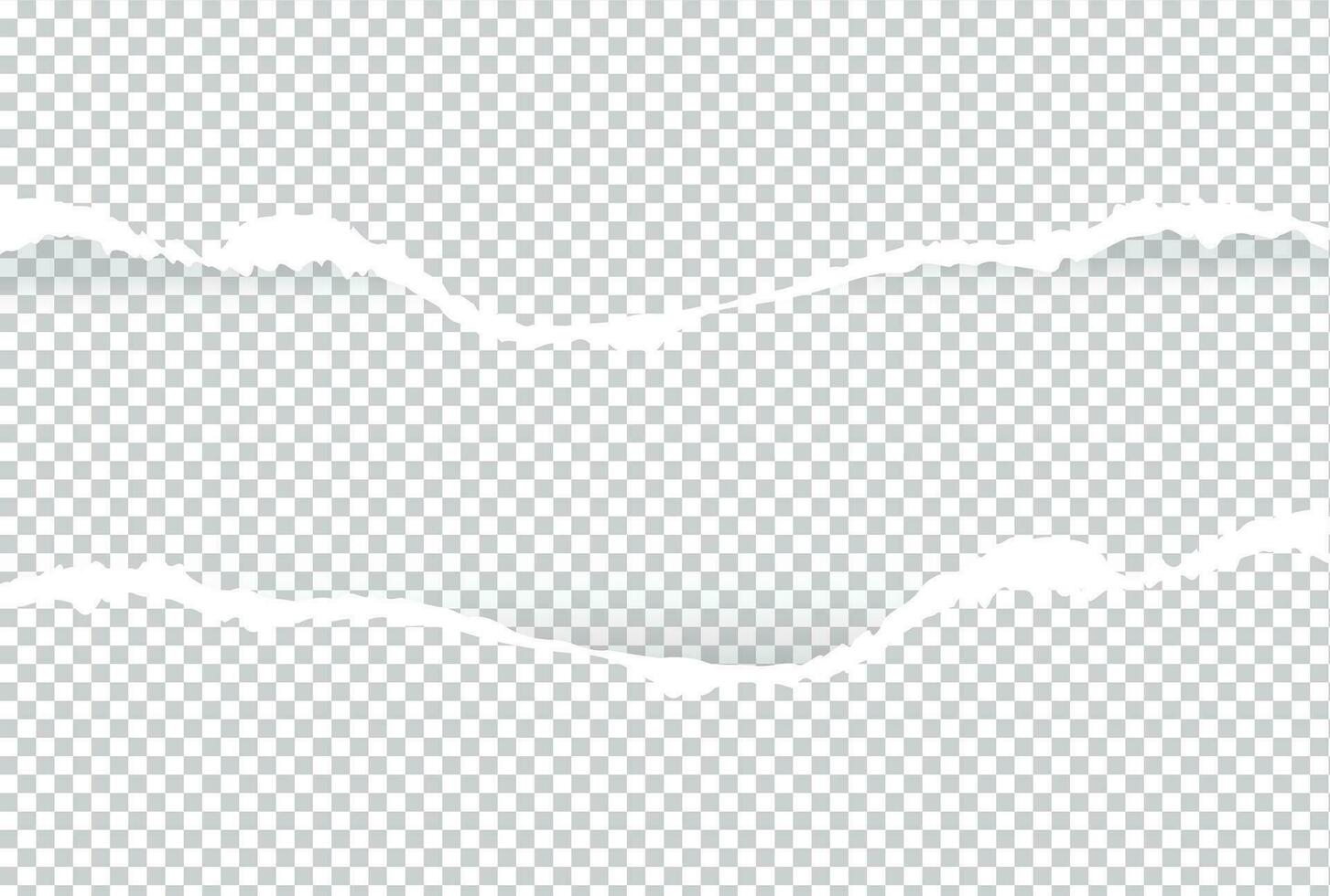 Ripped paper with ripped edges and transparent space vector
